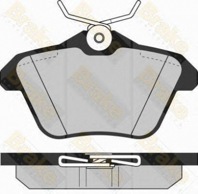 BRAKE ENGINEERING pa1236 -  Комплект тормозных колодок, дисковый тормоз
